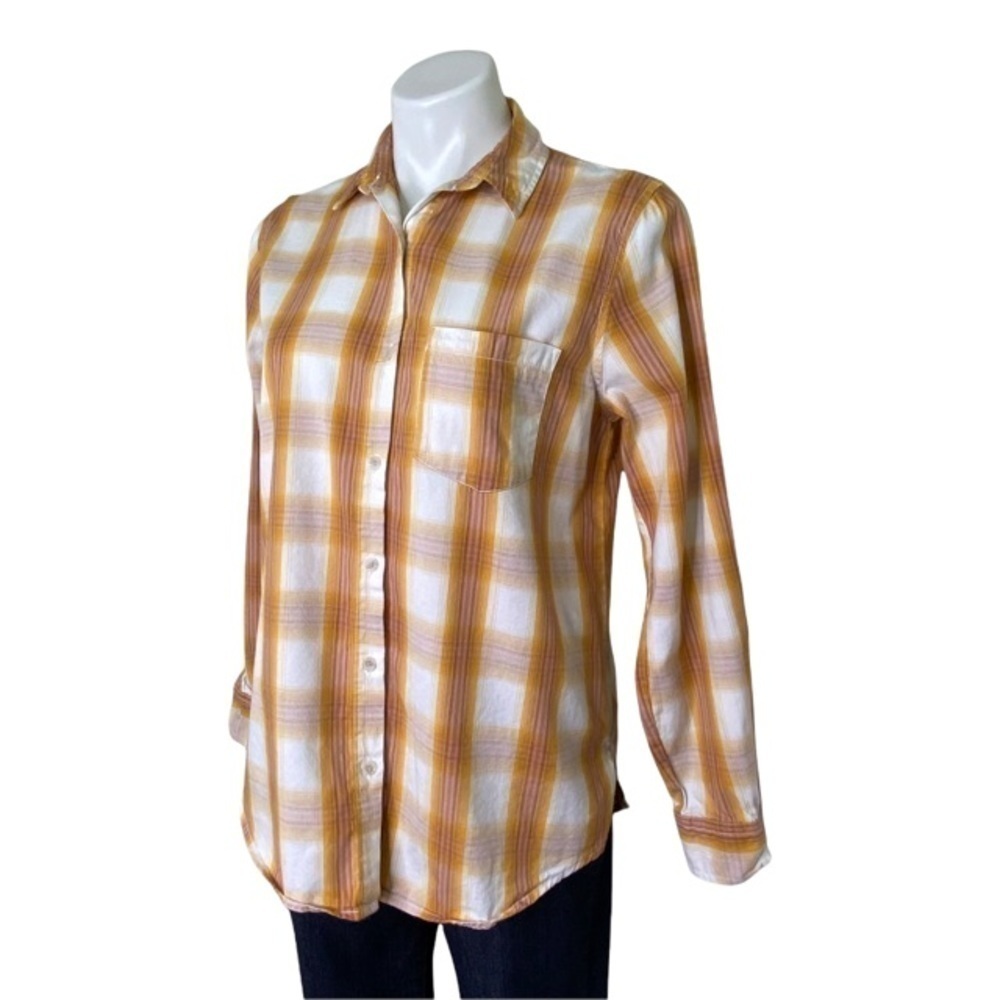 Universal Thread Women's Small Button Down Yellow… - image 4
